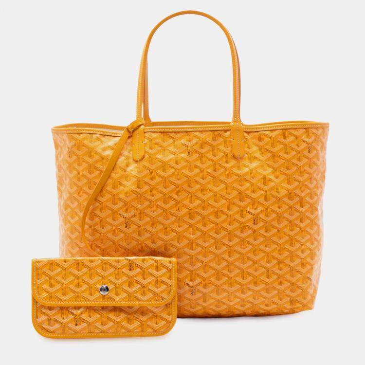 Pre Owned Goyard Yellow Goyardine Saint Louis PM