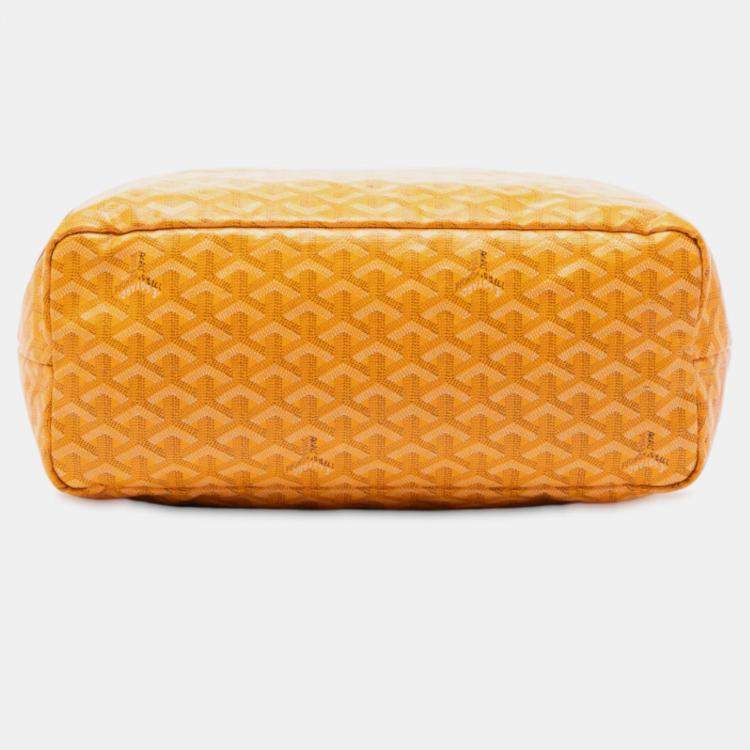 Pre Owned Goyard Yellow Goyardine Saint Louis PM