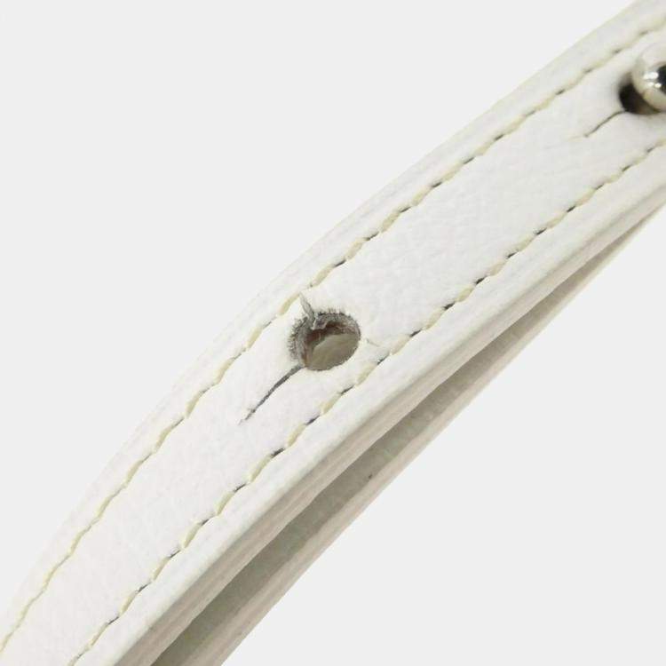 Pre Owned Goyard White Coated Canvas Leather Saigon Handbag