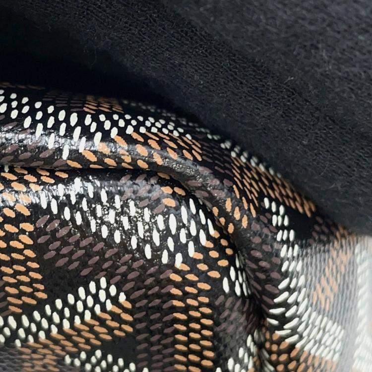 Pre Owned Goyard Pet Carrier Bag Cyan Green Black