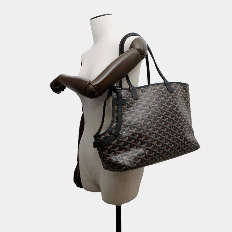 Pre Owned Goyard Pet Carrier Bag Cyan Green Black