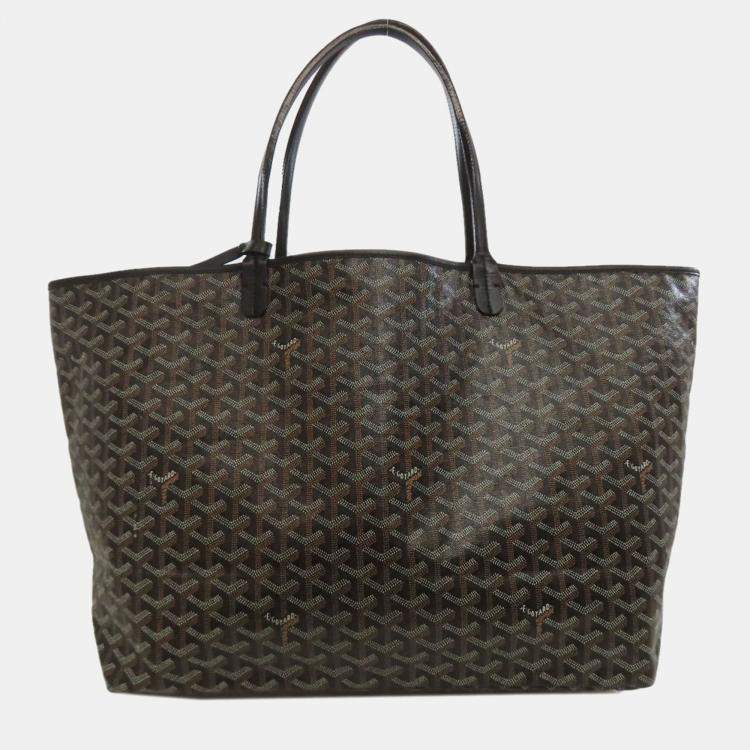 Pre Owned Goyard Saint Louis Gm Tote Bag In Coated Canvas