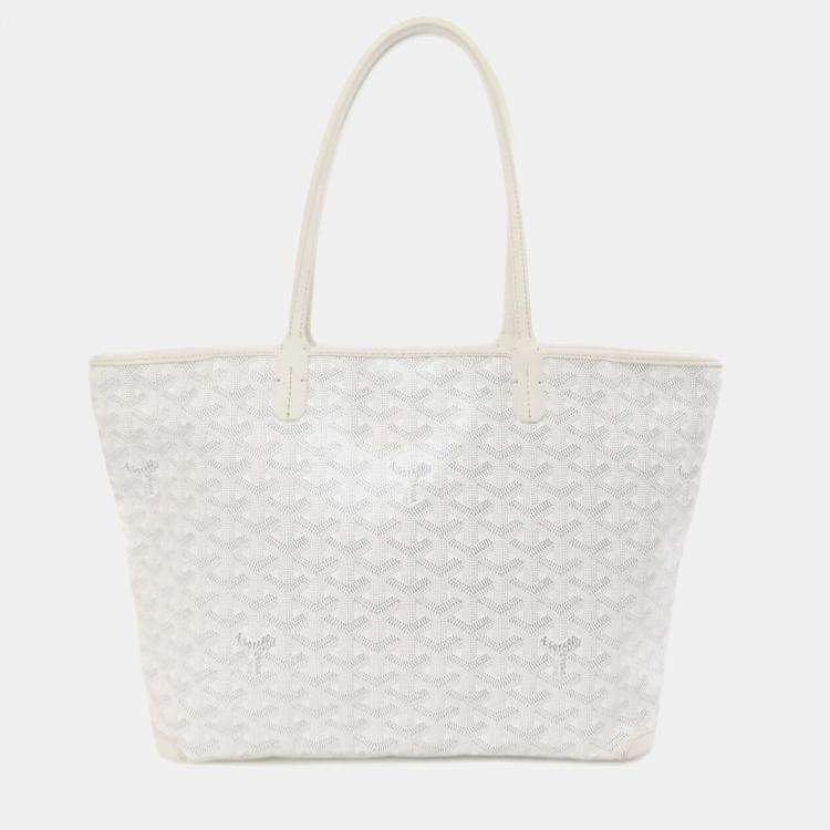 Pre Owned Goyard Artois Pm Tote Bag Coated Canvas