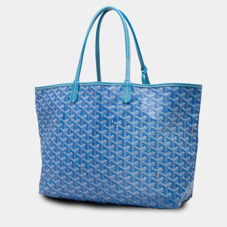 Pre Owned Goyard Blue Goyardine Saint Louis PM