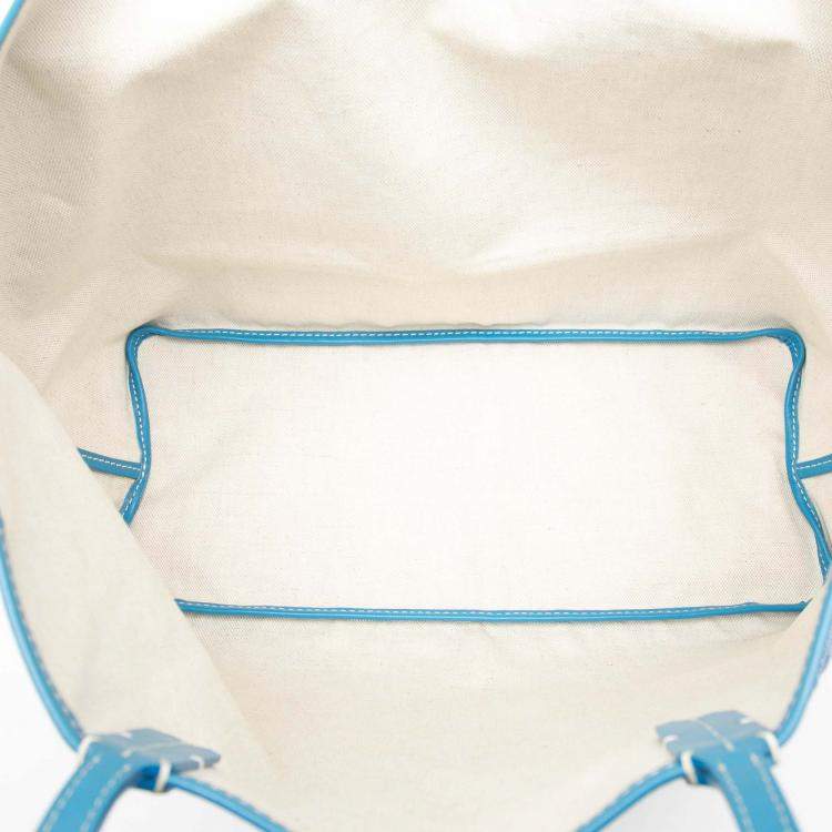 Pre Owned Goyard Blue Goyardine Saint Louis PM