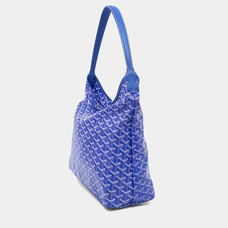 مملوكة مسبقًا Goyard Blue Coated Canvas Boheme Hobo Bag Pm