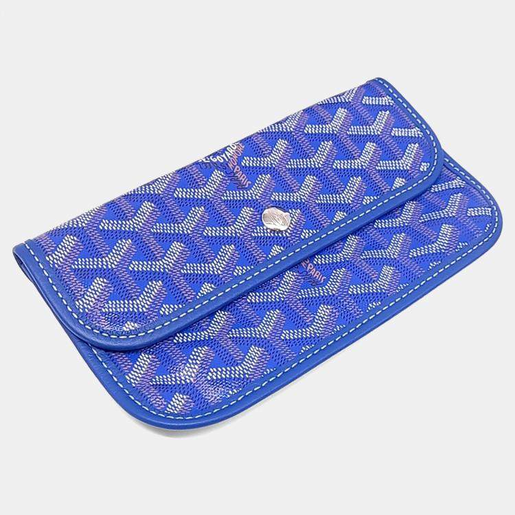 مملوكة مسبقًا Goyard Blue Coated Canvas Boheme Hobo Bag Pm