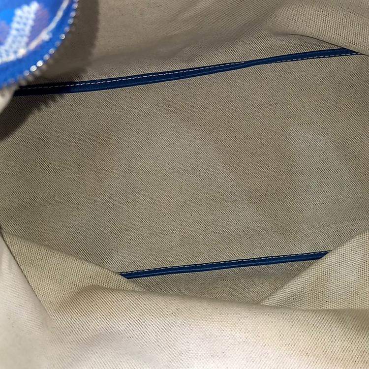 مملوكة مسبقًا Goyard Blue Coated Canvas Boheme Hobo Bag Pm