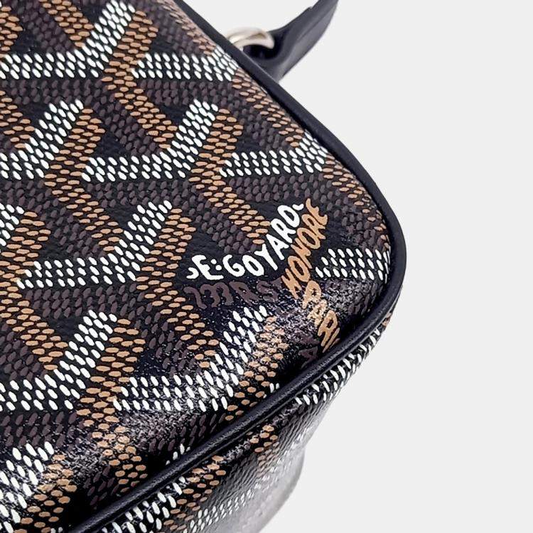 Pre Owned Goyard Brown Leather Cafer Crossbody Bag