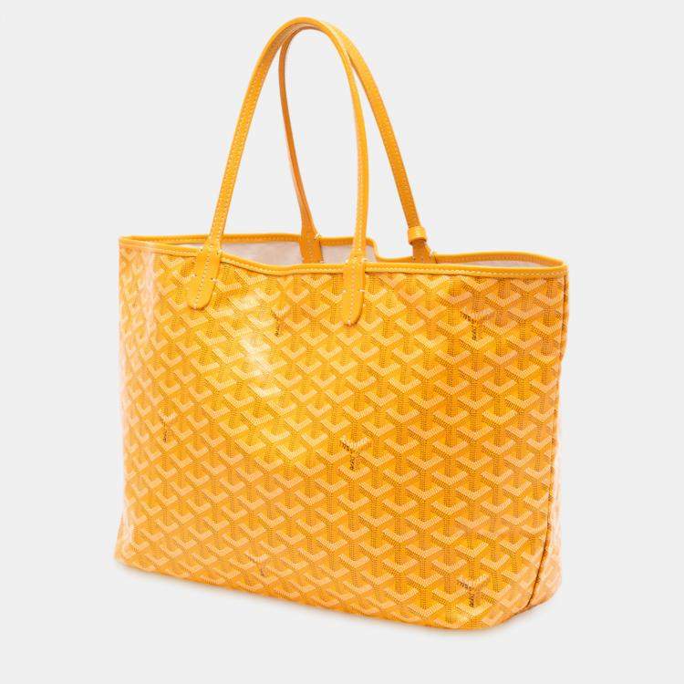 Pre Owned Goyard Yellow Goyardine Saint Louis PM