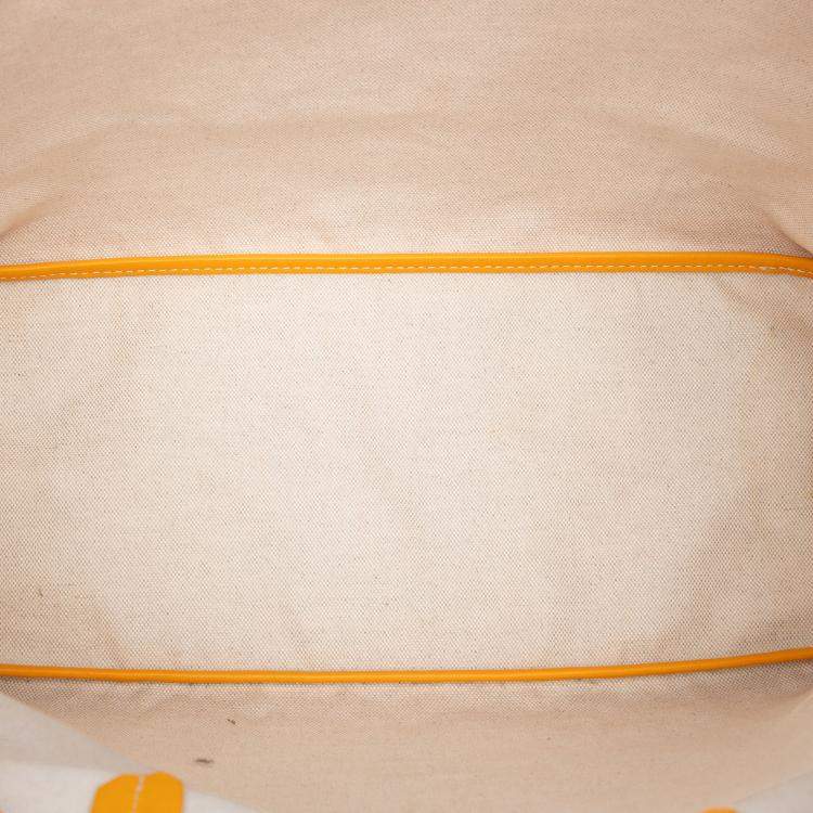 Pre Owned Goyard Yellow Goyardine Saint Louis PM