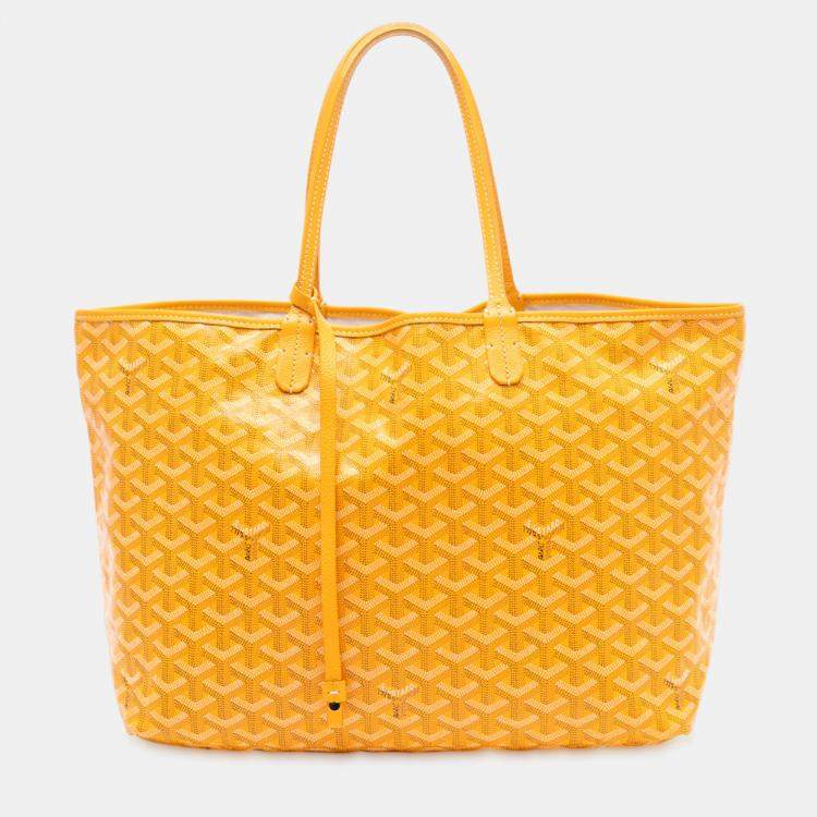 Pre Owned Goyard Yellow Goyardine Saint Louis PM