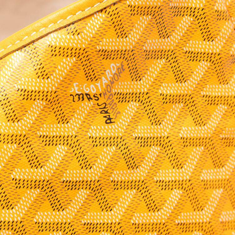 Pre Owned Goyard Yellow Goyardine Saint Louis PM