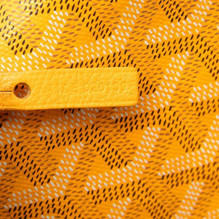 Pre Owned Goyard Yellow Goyardine Saint Louis PM