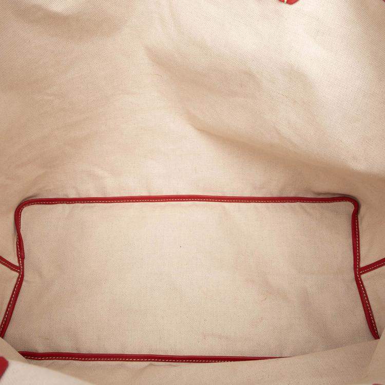 Pre Owned Goyard Red Goyardine Saint Louis GM