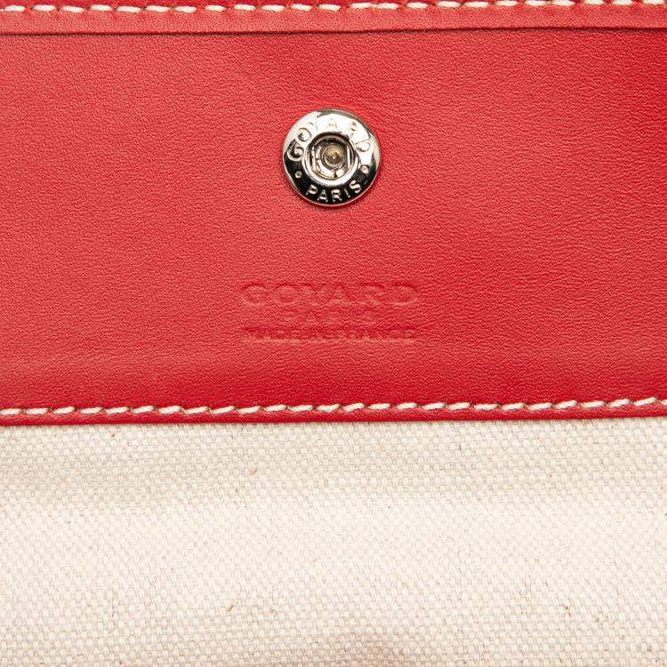 Pre Owned Goyard Red Goyardine Saint Louis GM