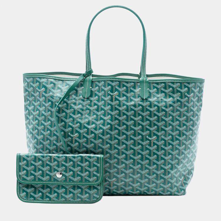 Pre Owned Goyard Green Goyardine Saint Louis PM
