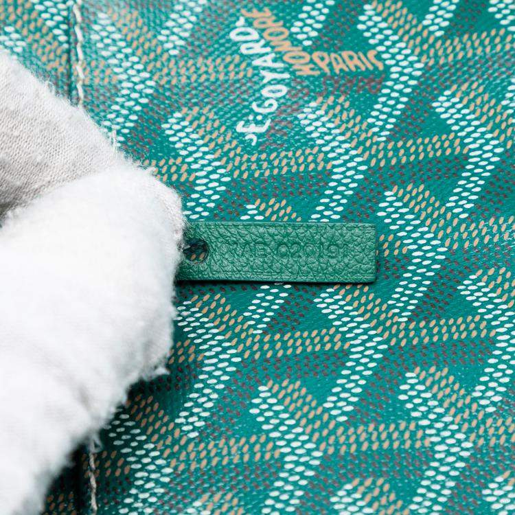 Pre Owned Goyard Green Goyardine Saint Louis PM