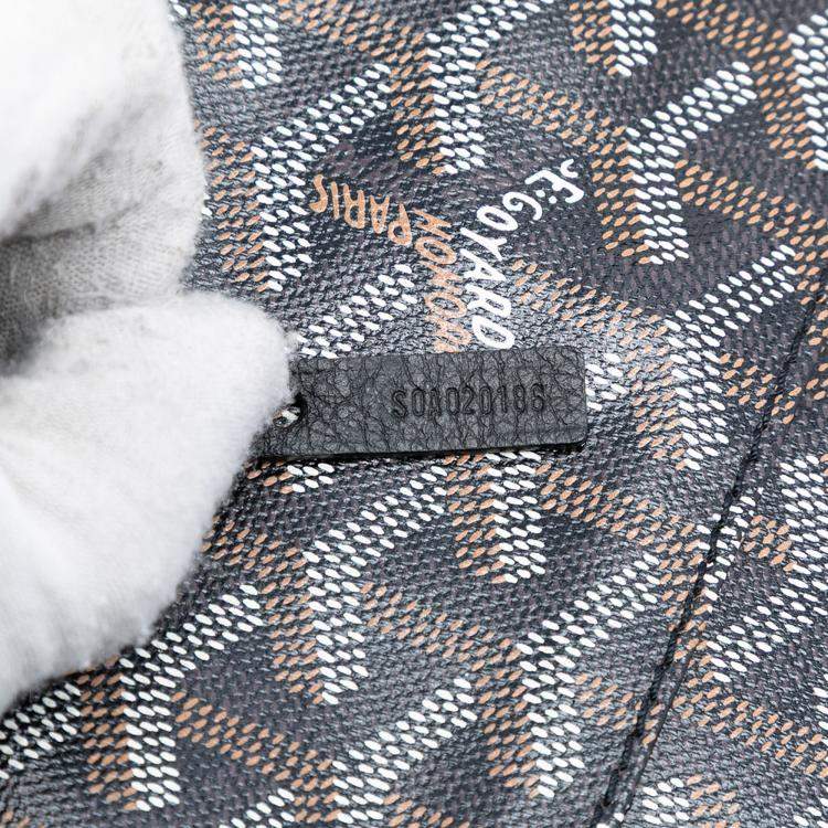 Pre Owned Goyard Black Goyardine Saint Louis PM