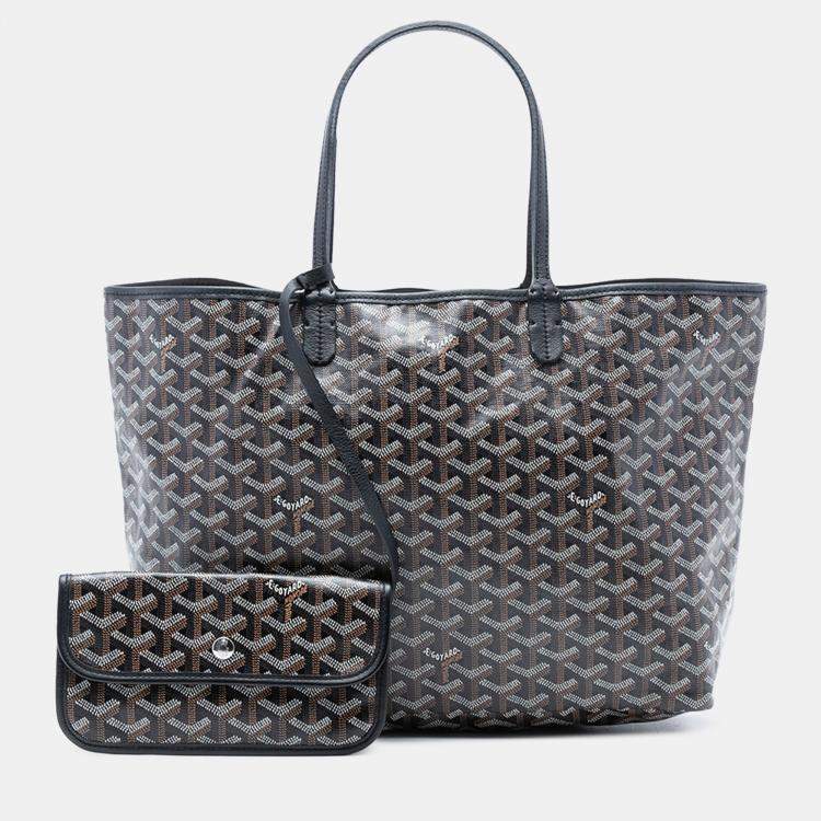 Pre Owned Goyard Black Goyardine Saint Louis PM