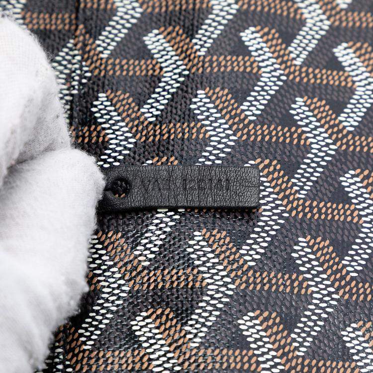 Pre Owned Goyard Black Goyardine Saint Louis PM