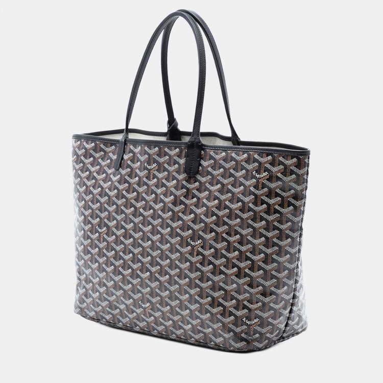 Pre Owned Goyard Black Goyardine Saint Louis PM