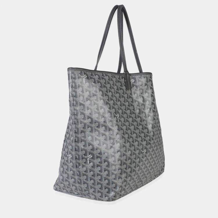 Pre Owned Goyard Grey Goyardine Canvas Saint Louis GM