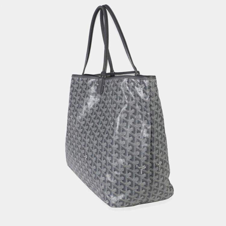 Pre Owned Goyard Grey Goyardine Canvas Saint Louis GM