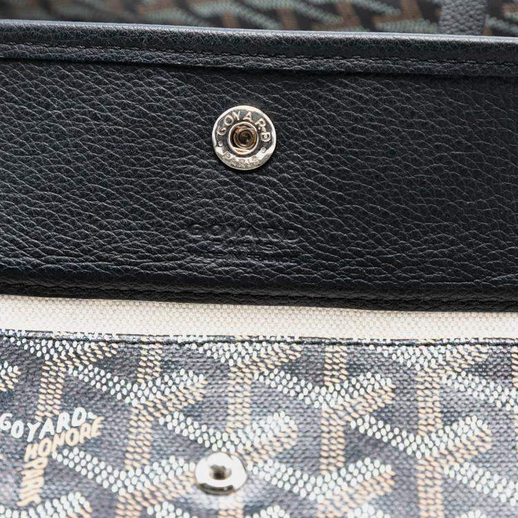 Pre Owned Goyard Black Goyardine Saint Louis PM