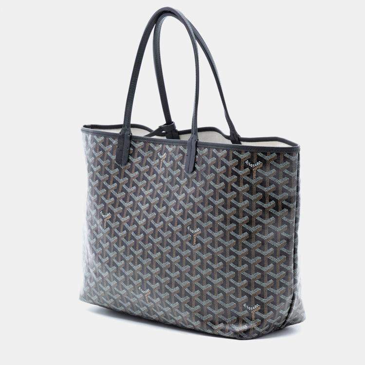 Pre Owned Goyard Black Goyardine Saint Louis PM