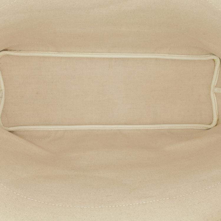 Pre Owned Goyard White Goyardine Grenadine Hobo