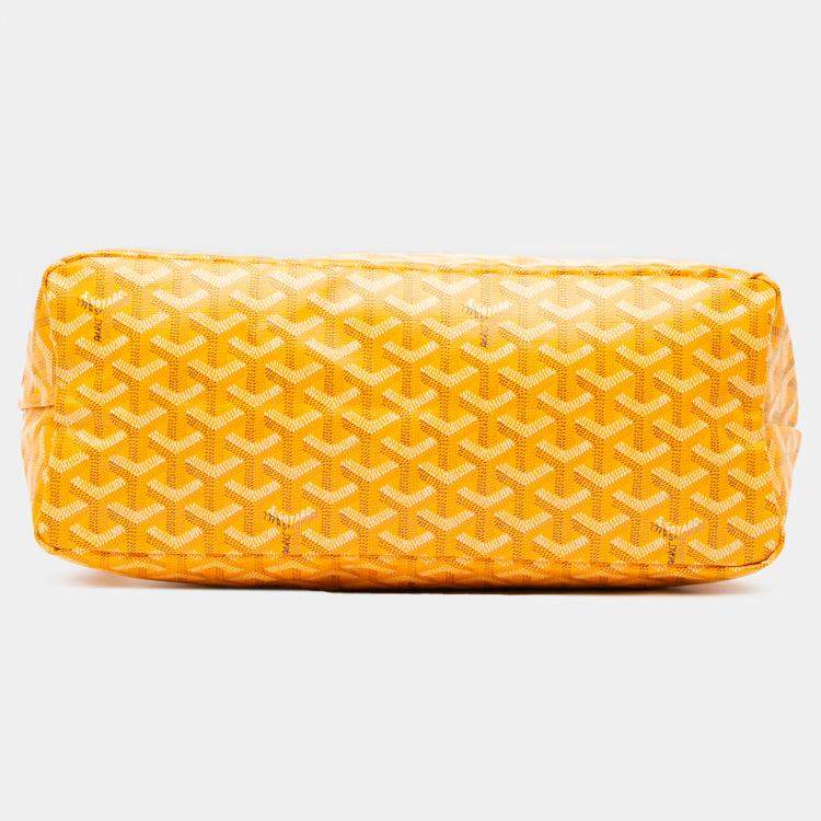 مملوكة مسبقًا Goyard Yellow Goyardine Boheme Hobo