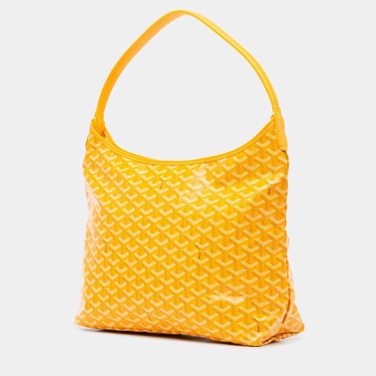 مملوكة مسبقًا Goyard Yellow Goyardine Boheme Hobo