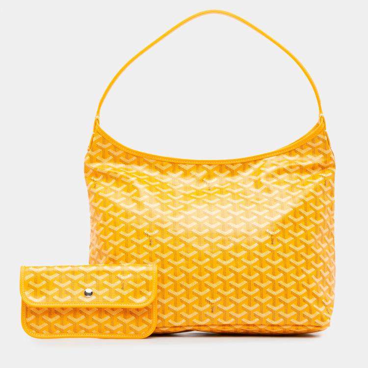 مملوكة مسبقًا Goyard Yellow Goyardine Boheme Hobo