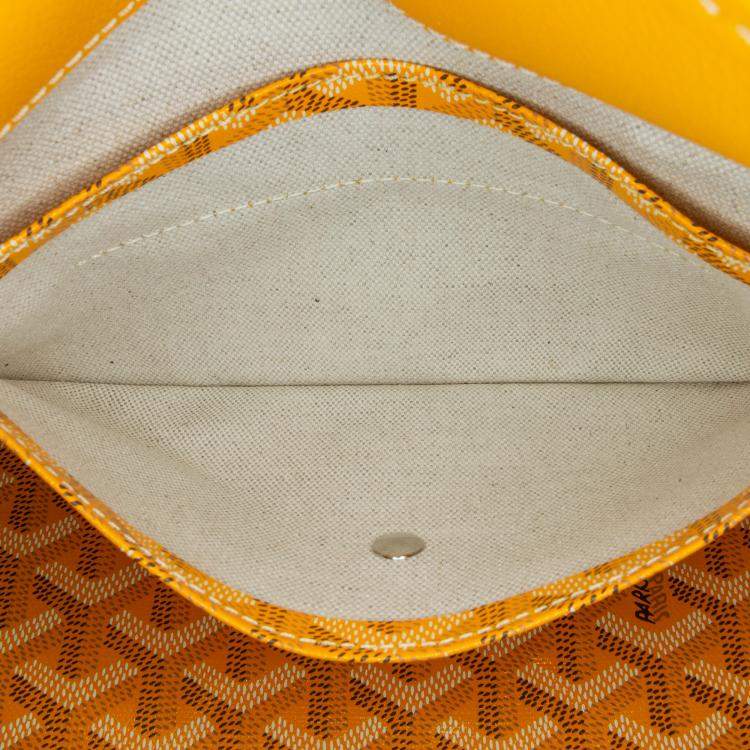 مملوكة مسبقًا Goyard Yellow Goyardine Boheme Hobo