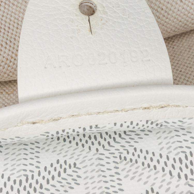 Pre Owned Goyard White Goyardine Artois PM