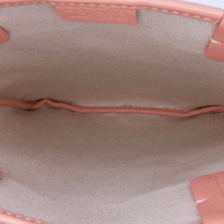 Pre Owned Goyard Pink Goyardine Poitiers Claire Voie