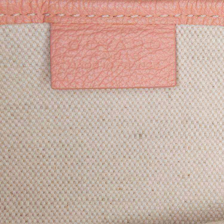 Pre Owned Goyard Pink Goyardine Poitiers Claire Voie