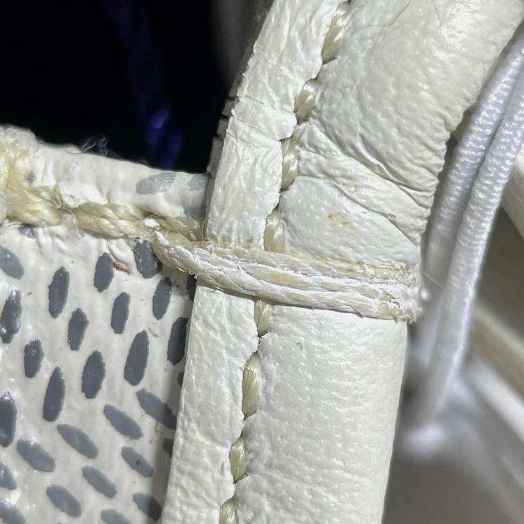 Pre Owned Goyard White Goyardine Plumet Pocket Wallet