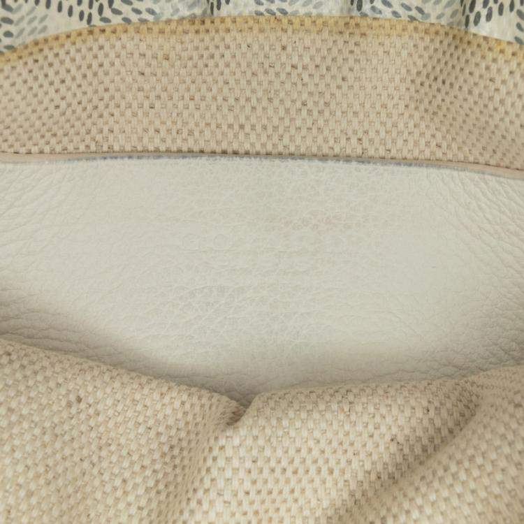 Pre Owned Goyard White Goyardine Plumet Pocket Wallet