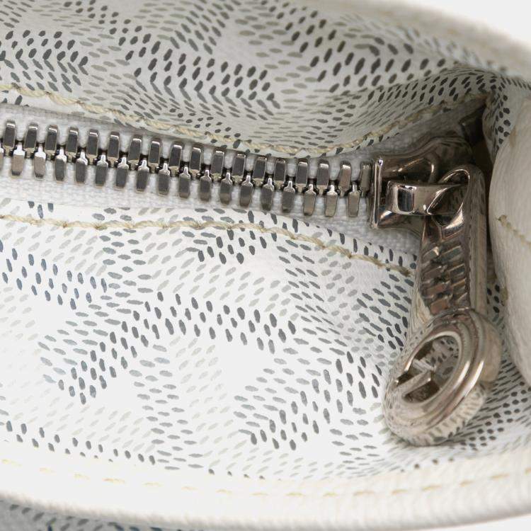 مملوكة مسبقًا Goyard White Goyardine Boheme Hobo