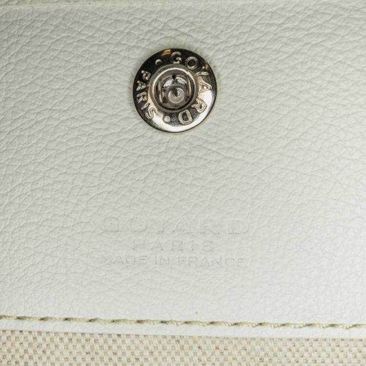 مملوكة مسبقًا Goyard White Goyardine Boheme Hobo