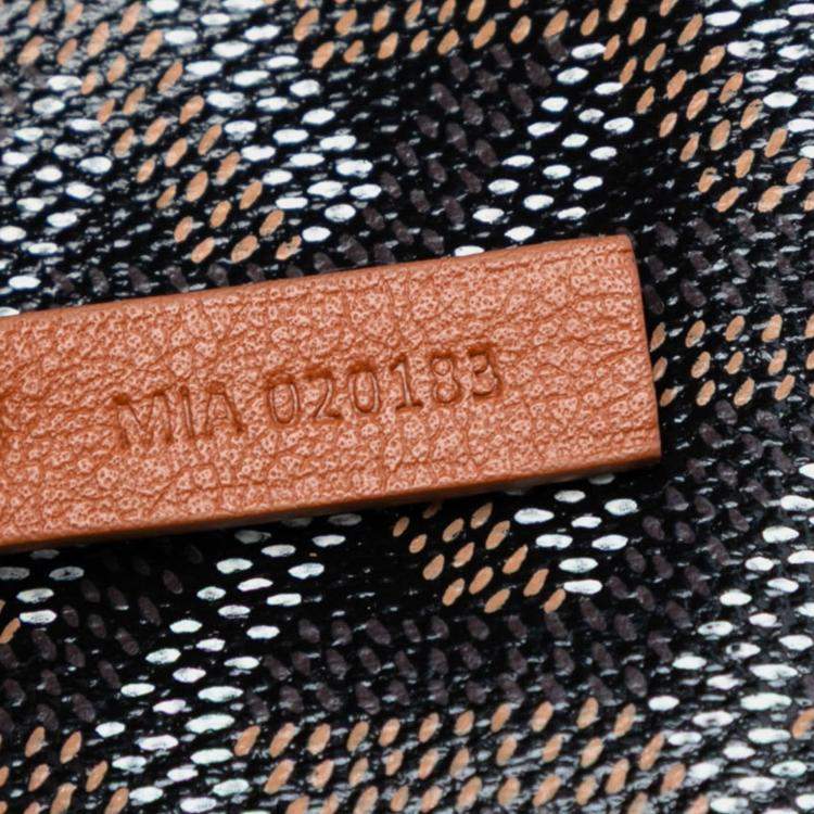 مملوكة مسبقًا Goyard Black Goyardine Saint Louis PM