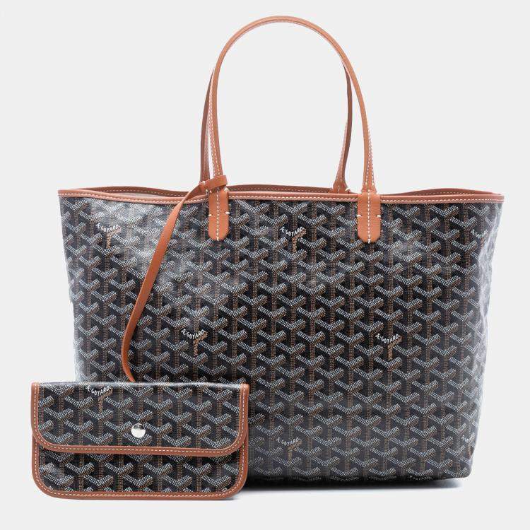 مملوكة مسبقًا Goyard Black Goyardine Saint Louis PM