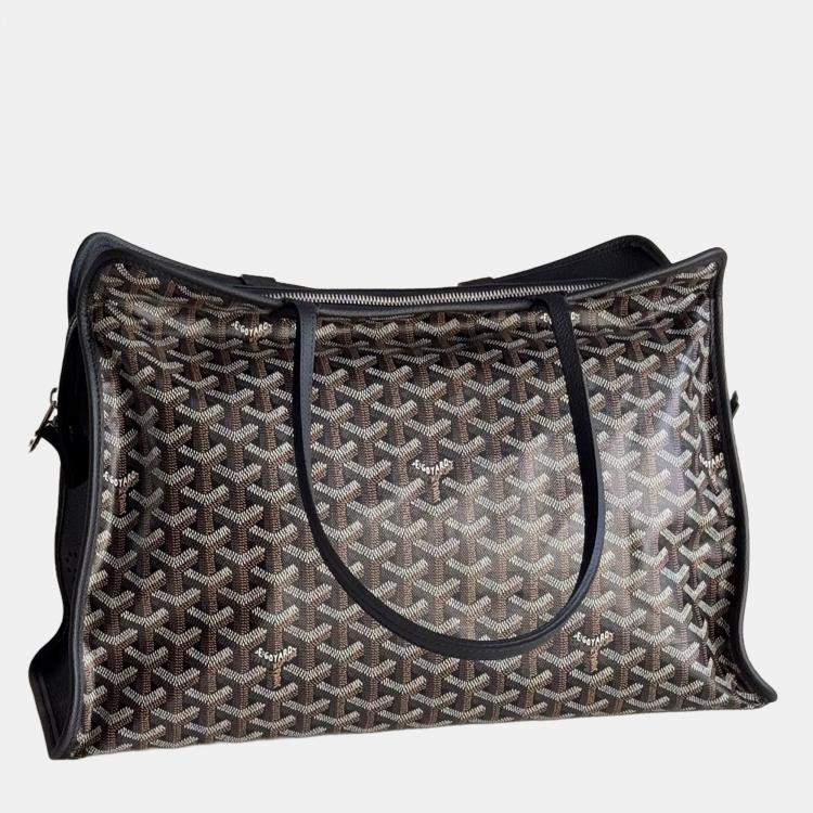 Pre Owned Goyard Hardy Black Tote Bag 