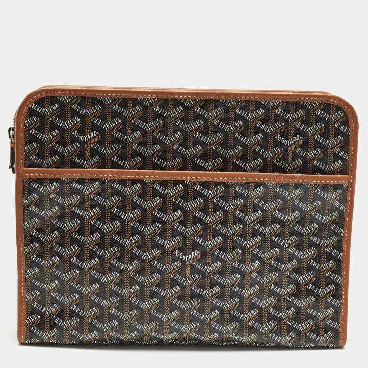 مملوكة مسبقًا Goyard Jouvence GM Brown Goyardine Coated Canvas and Leather Toiletry Bag