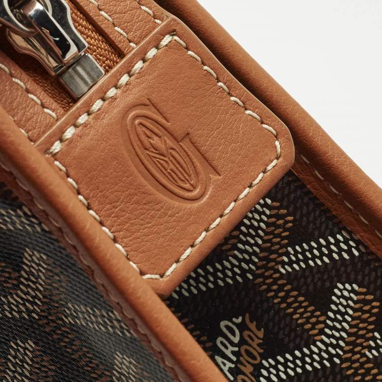 مملوكة مسبقًا Goyard Jouvence GM Brown Goyardine Coated Canvas and Leather Toiletry Bag