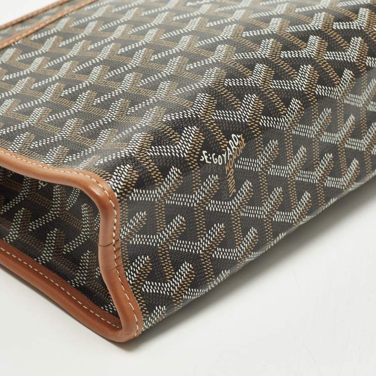 مملوكة مسبقًا Goyard Jouvence GM Brown Goyardine Coated Canvas and Leather Toiletry Bag