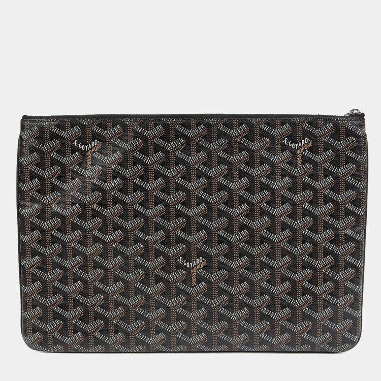 Pre Owned Goyard Senat MM Black Clutch