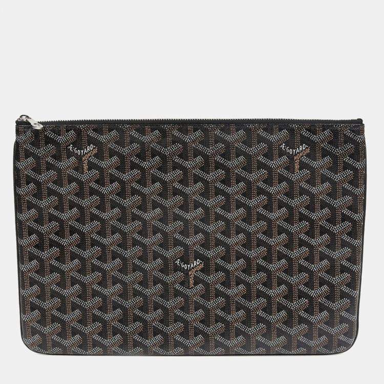 Pre Owned Goyard Senat MM Black Clutch
